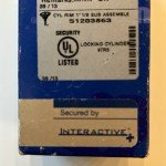Mul-T-Lock RIM Cylinder 1-1/8" with 2 Keys