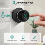 Fingerprint Smart Door Lock with Key & App