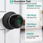 Fingerprint Smart Door Lock with Key & App