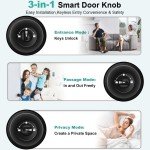 Fingerprint Smart Door Lock with Key & App