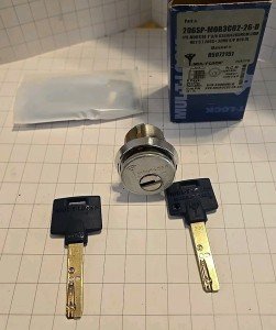 MUL-T-LOCK 1 3/8 Mortise Cylinder with 2 Keys