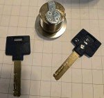 MUL-T-LOCK 1 3/8 Mortise Cylinder with 2 Keys