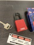 ABUS 74/40 Lockout Locks - 2 Pack Red