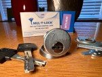 MUL-T-LOCK MTL 400 Rim/Mortise Cylinder with 2 Keys