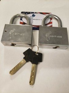 Mighty Lock Padlocks - Keyed Alike, 2 Keys