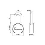 Mul-T-Lock 206SP-TSR50 Interactive+ Padlock