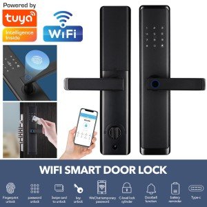 Smart Fingerprint Door Lock with Tuya App