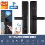 Smart Fingerprint Door Lock with Tuya App