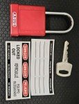 ABUS 74/40 Red Safety Lockout Padlocks (2 Pack)