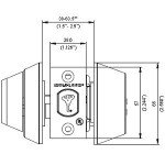 Mul-T-Lock Hercules Single Cylinder Deadbolt - Brass