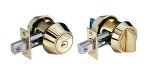 Mul-T-Lock Hercules Single Cylinder Deadbolt - Brass