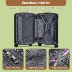 Expandable Carry-On Luggage with USB and Cup Holder