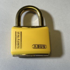 Abus T84MB/40 Yellow Rustproof Unpickable Lock