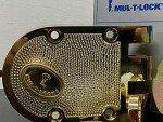Mul-T-Lock MT5+ Jimmy Proof Cylinder Lock - Brass