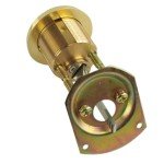 Mul-T-Lock Junior Polished Brass Cylinder with Keys