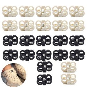 24 Pack No Tie Shoe Lace Locks with Smart Buckle
