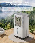 Dravonic 34 Pint Smart Dehumidifier for Home
