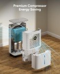 Dravonic 34 Pint Smart Dehumidifier for Home
