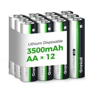 Granicell 12-Pack AA Batteries for Smart Devices