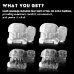 WIPHA Smart No-Tie Shoelace Locks for Everyone