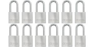 ABUS Lockout Tagout Padlock Set, 12 Pack