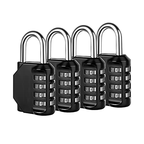 Unbreakable Locks: 4-Digit Combo, Ideal for Storage