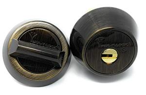Mul-t-lock Hercular Antique Brass Deadbolt Lock