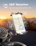 Unpickable Motorcycle Phone Mount with Secure Lock