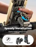 Unpickable Motorcycle Phone Mount with Secure Lock