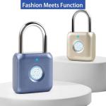 UMIKSMART Fingerprint Padlock - USB Rechargeable, Waterproof