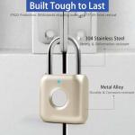 UMIKSMART Fingerprint Padlock - USB Rechargeable, Waterproof