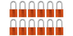 ABUS 12 Pack Keyed Alike Lockout Padlocks