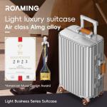 24" Zipperless Aluminum Hardshell Suitcase with TSA Lock