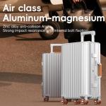 24" Zipperless Aluminum Hardshell Suitcase with TSA Lock