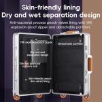 24" Zipperless Aluminum Hardshell Suitcase with TSA Lock