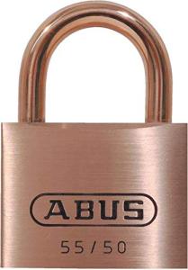 ABUS 55MB/50 Weatherproof Brass Padlock with Key