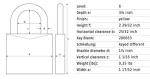 ABUS Yellow 72/40 Lockout Padlock with Key