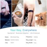 Unpickable RFID Smart Ring with Galaxy Design