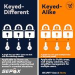 Twins Keyed-Alike Padlocks with Long Shackles