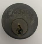 Medeco 1-1/8" Keyed Mortise Cylinder Lock AA7