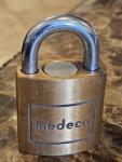 Set of 2 Brass Medeco Padlocks with Key