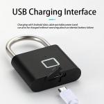 Fingerprint Biometric Padlock - Keyless and Rechargeable