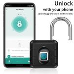 Smart Bluetooth Fingerprint Padlock for Secure Access