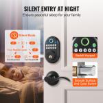 Keyless Fingerprint Door Lock with Level Handles