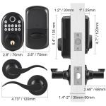 Keyless Fingerprint Door Lock with Level Handles