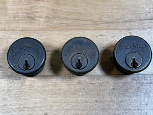 3 Medeco 51S Mortise Cylinder Lock Assembly