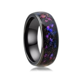 Unpickable RFID Smart Ring with Galaxy Inlay