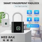 Fingerprint Padlock - Keyless USB Charging, Waterproof