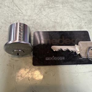 Medeco High1 Rim Mortise Lock Cylinder with 2 Keys