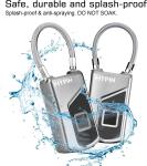 Smart Waterproof Fingerprint Lock with Key Backup